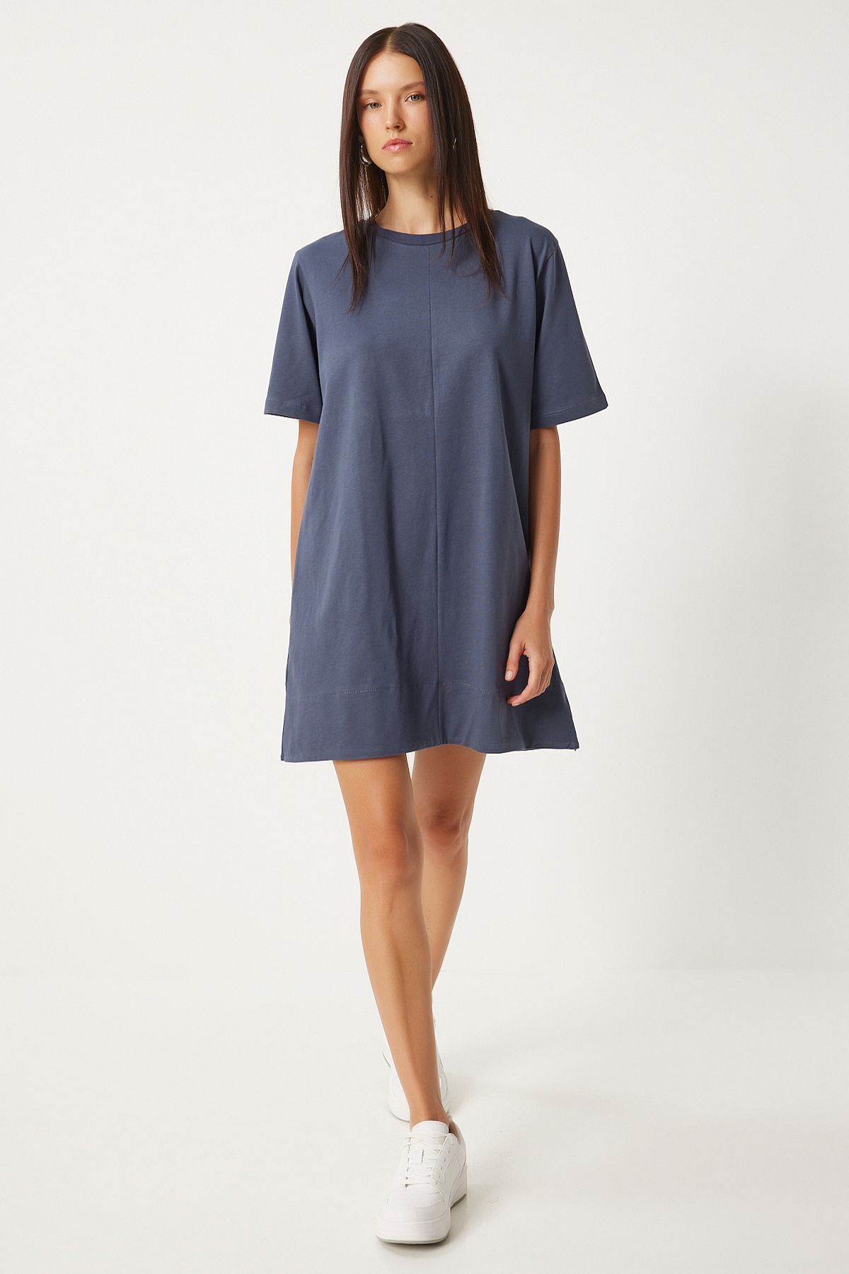 Female smoked bike collar daily combed dress bp00166