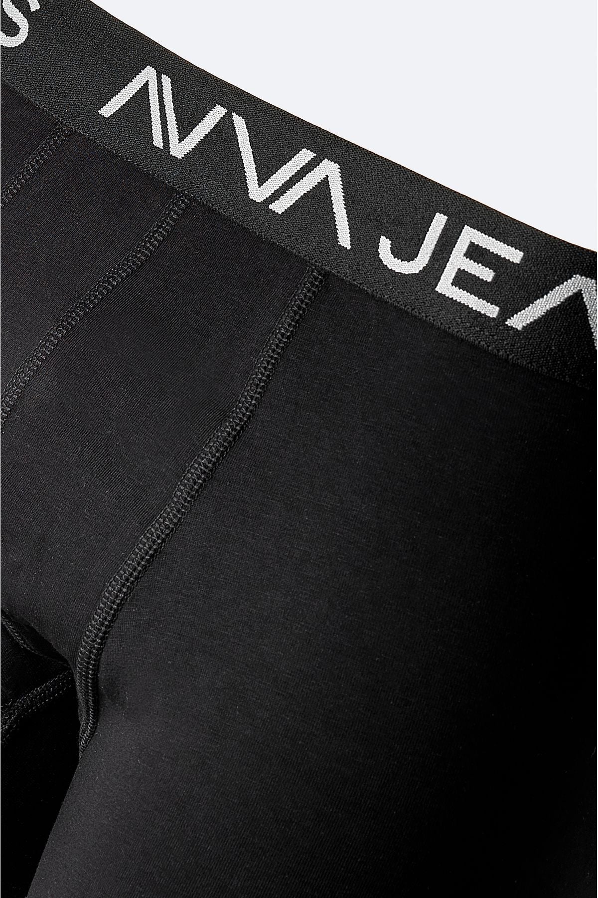 Men's Black 3 -Printed Flexible Fabric Cotton Boxed Boxer E009546