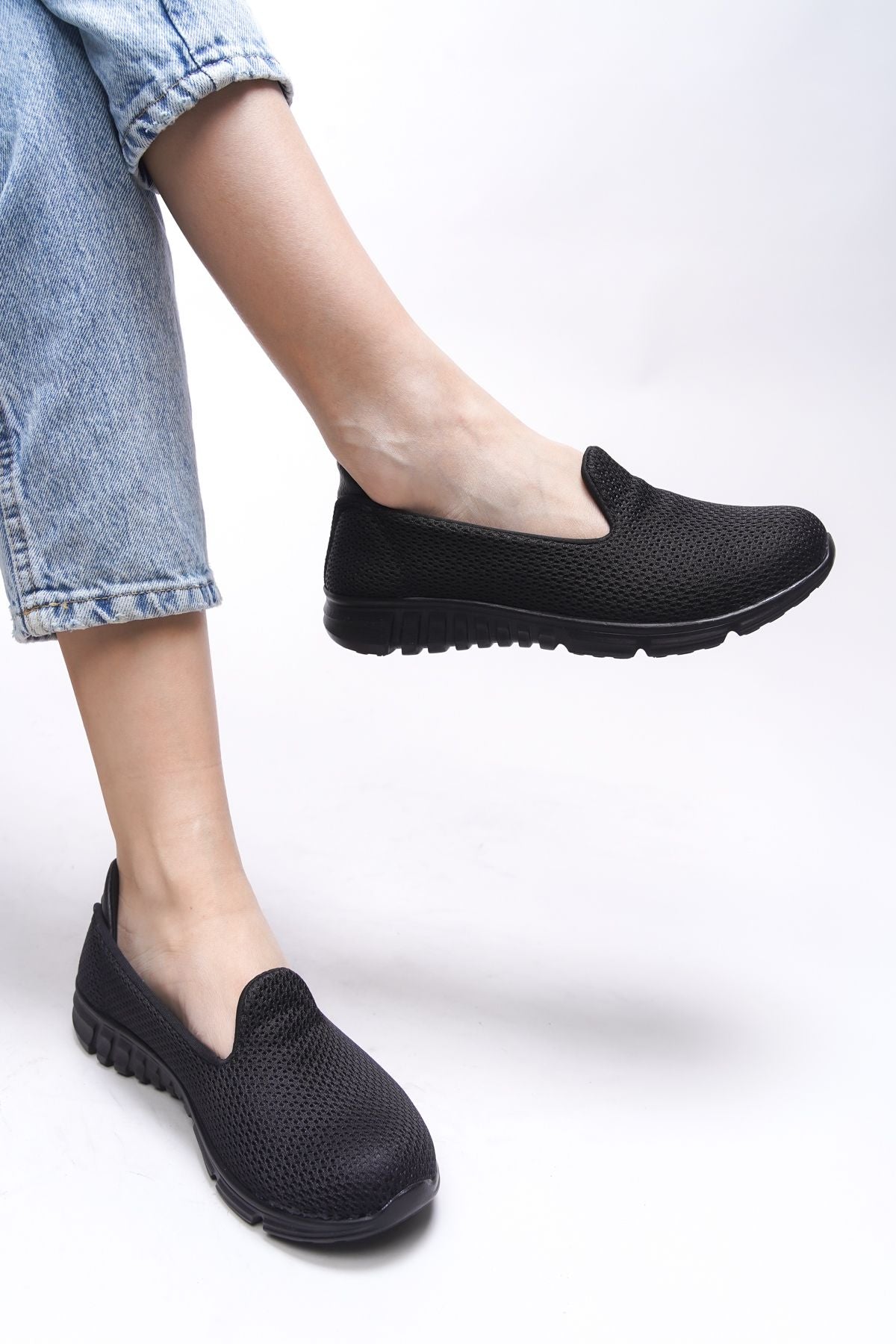 Woman Black Black Steaker 0012901