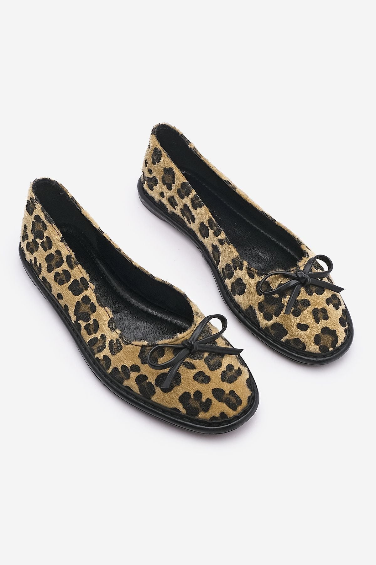 Women's Bow Detail Foldable Babet Linsar Leopard