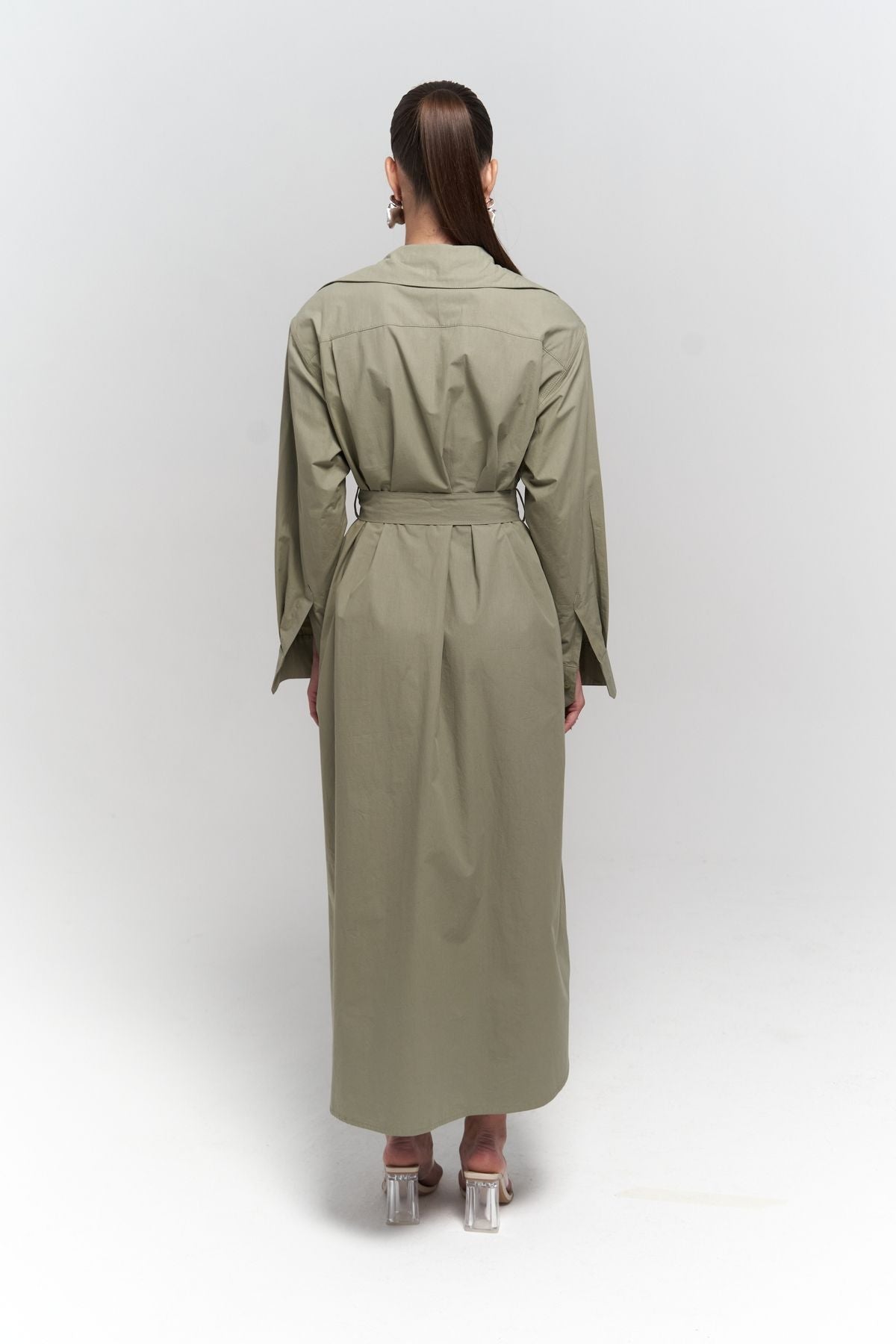 BELSAY TREENCOTOTO KHAKI DRESS