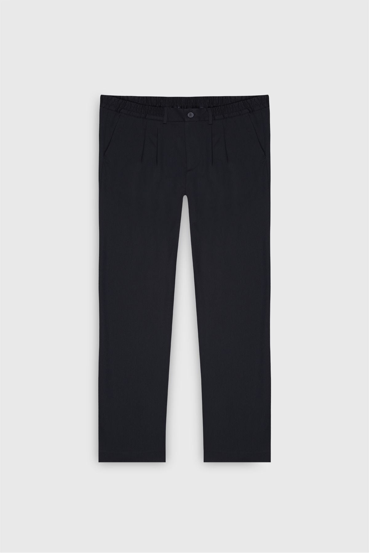 Men's navy blue baggy fit plenty of cut pleated side pockets flexible comfortable casual pants