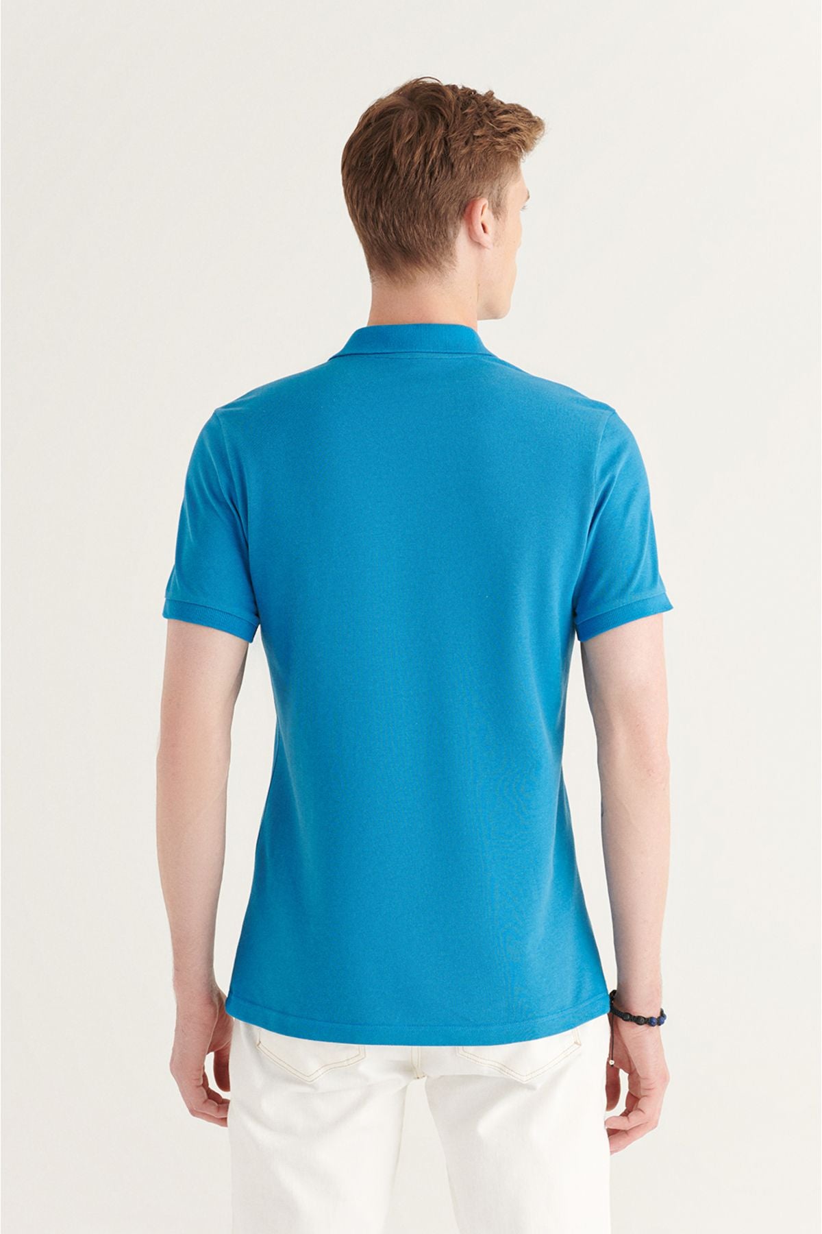 Men's dark blue 100 %cotton cool, Polo Yaka T-shirt E001004