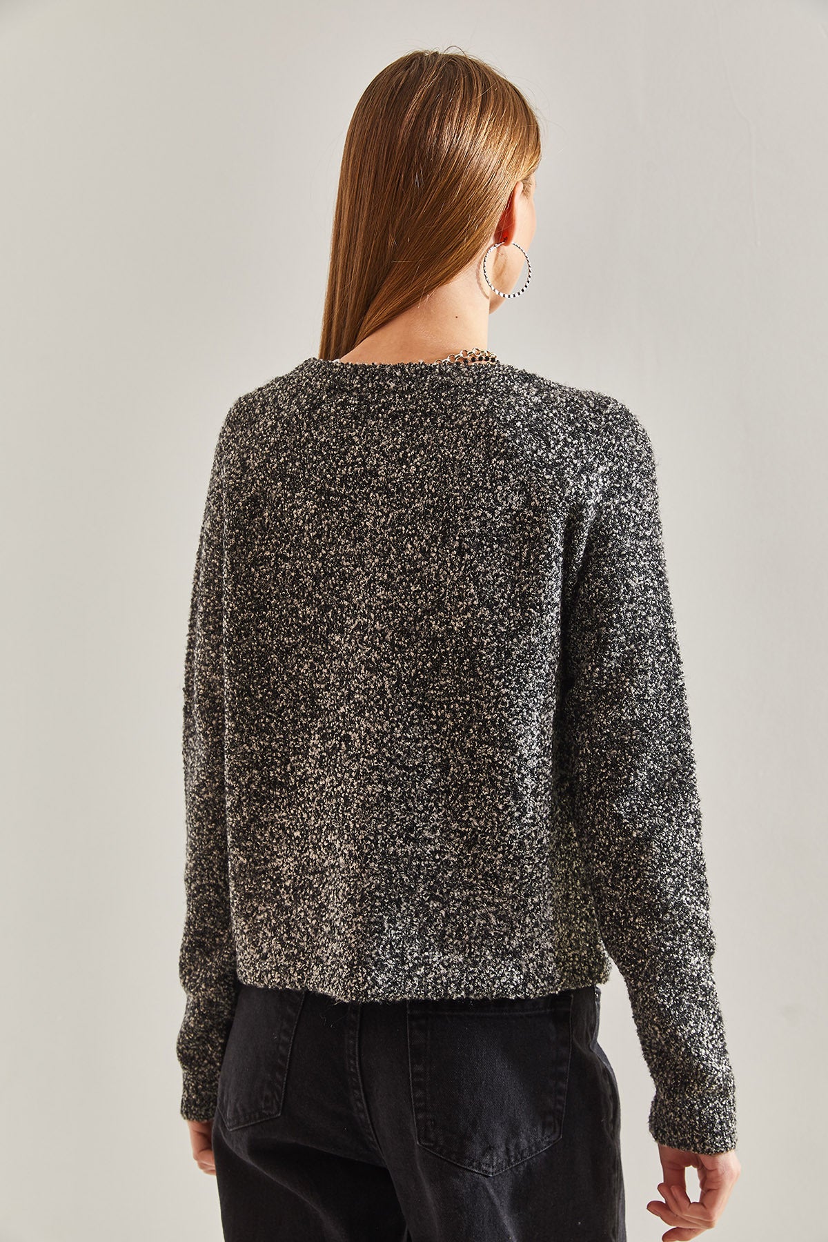 Women's Buttoned Boucle Cardigan 20234520