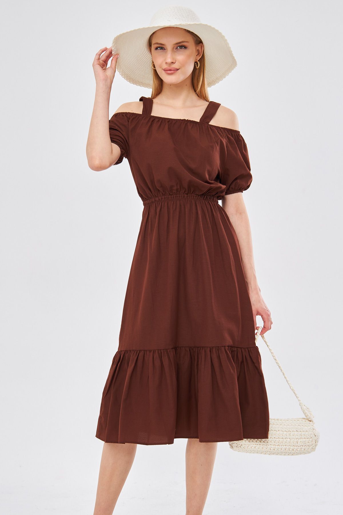 WOMEN'S COFFEE WALL WALL HANDLED DRESS ARM-21K001214