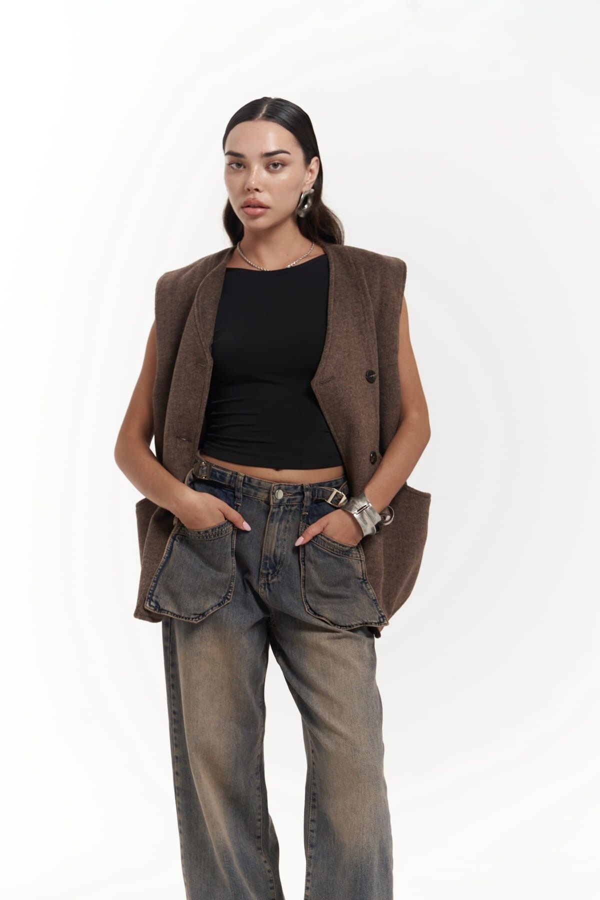 Colmar Coffee Shabby Cardigan