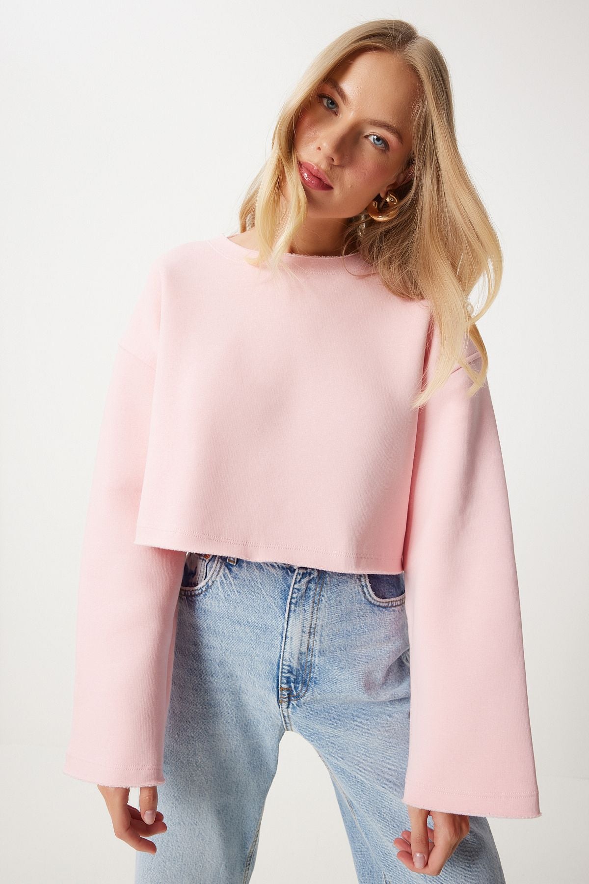 WOMEN'S PINK SWEATSHIRT NJ00154