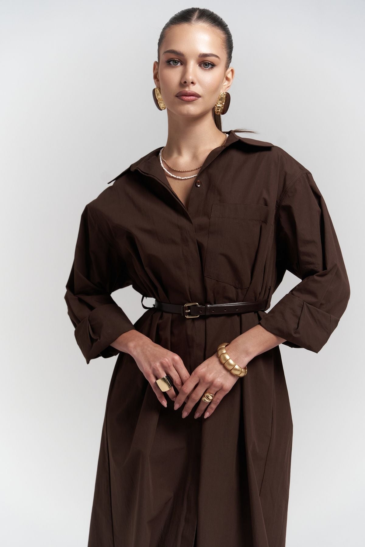 BELSAY TREATCOOT COFFEE DRESS