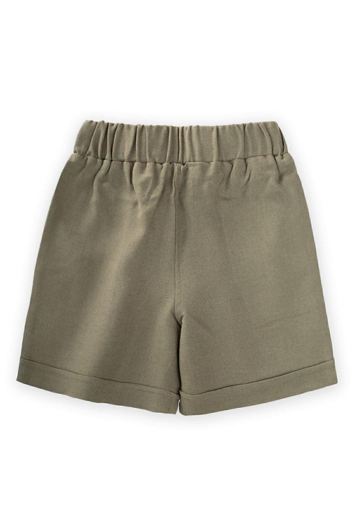 Sarh linen shorts 2-9 years old khaki green