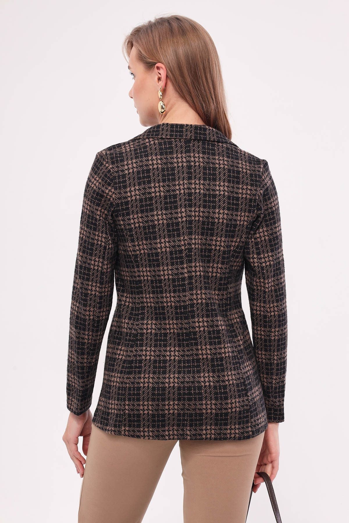 Female mink Single button Eco-Jacket ARM-19K001131