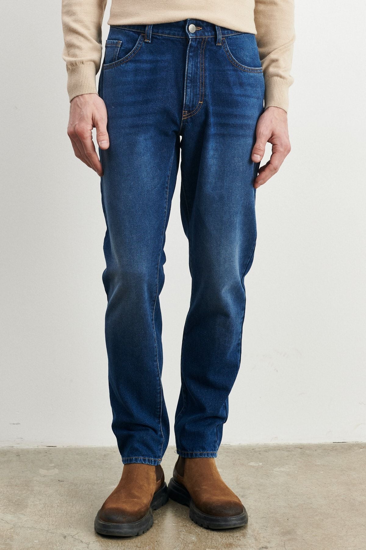 Men's Blue Comfort Fit Casual Cut 100 %Cotton Jean Denim Jeans