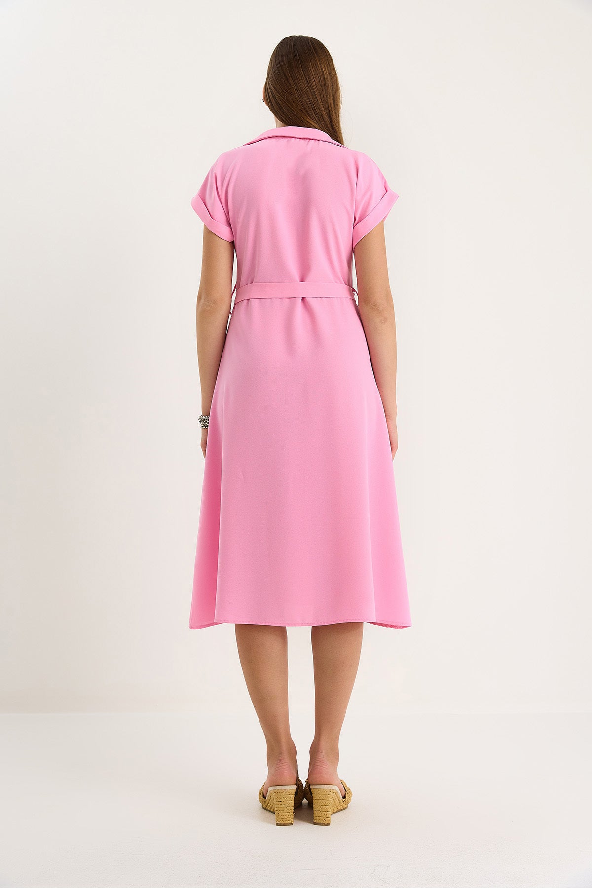 Women's Belt Detailed Linda Shirt Dress 5248 60281080