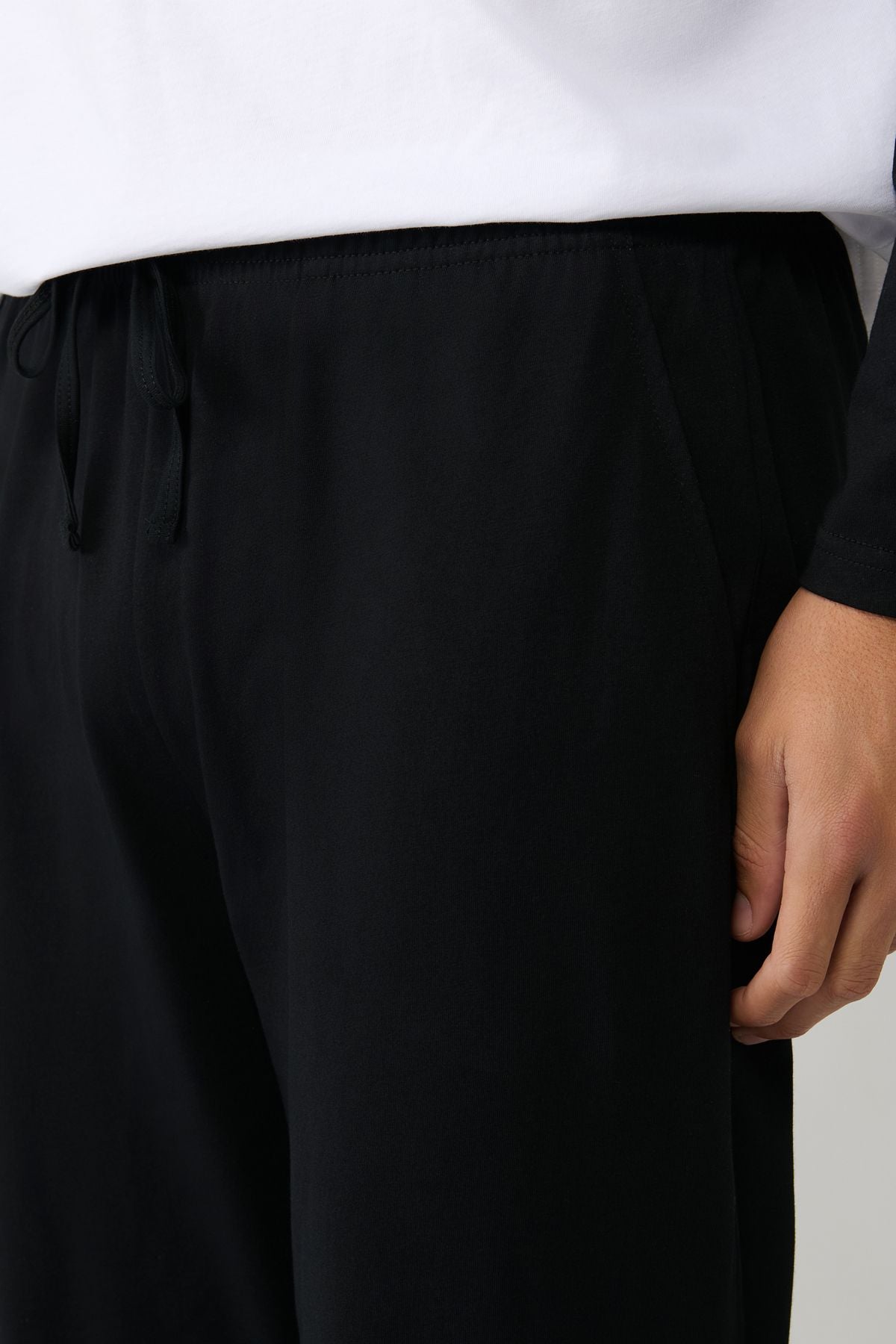 Men's black bike collar 100 %cotton printed special box pajama set E003311