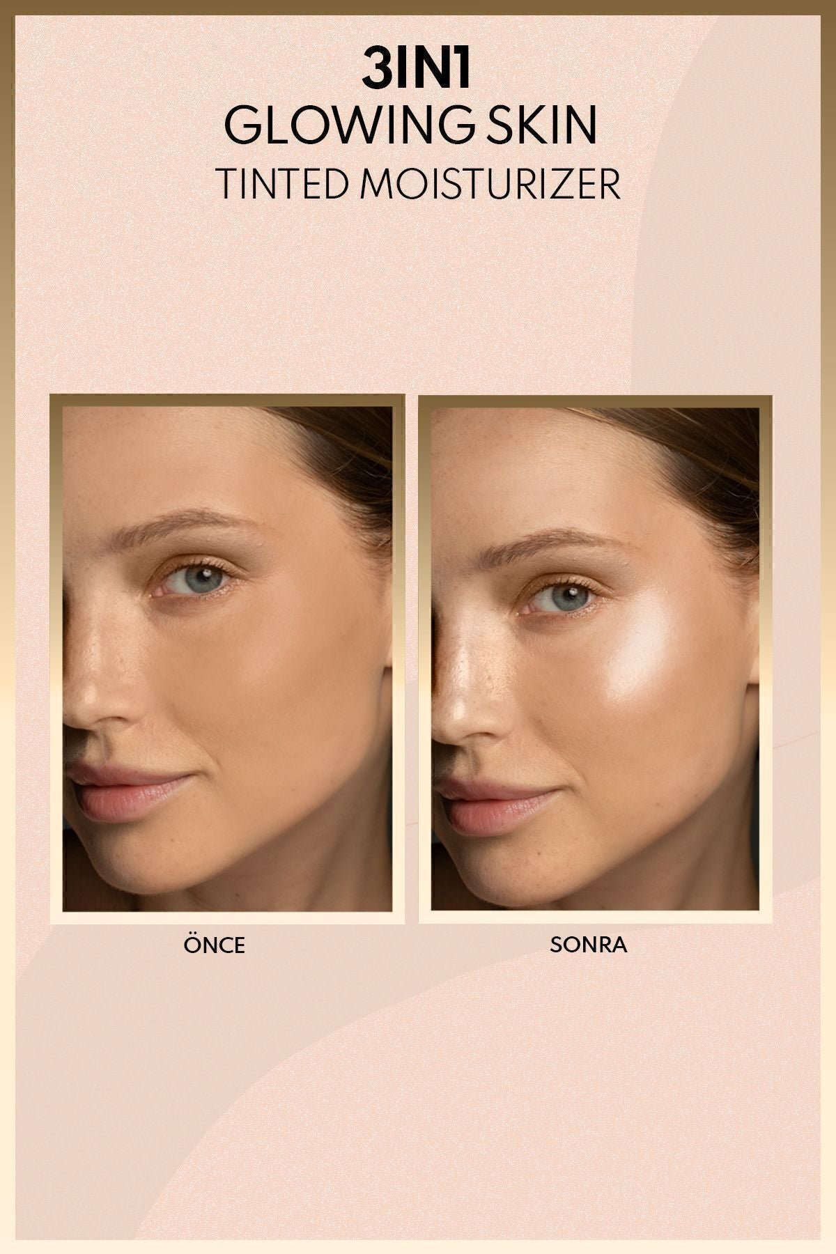 3 in 1 Glowing Skin Tinted Moisturizer SPF 50 Luminous Lighting Cream