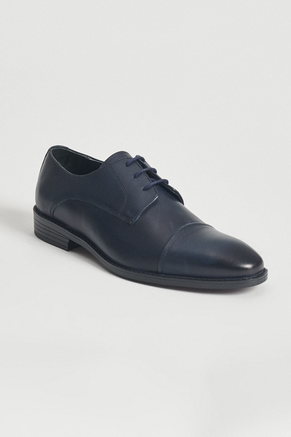 Male Navy Blue 100 %Genuine Leather Classic Shoes