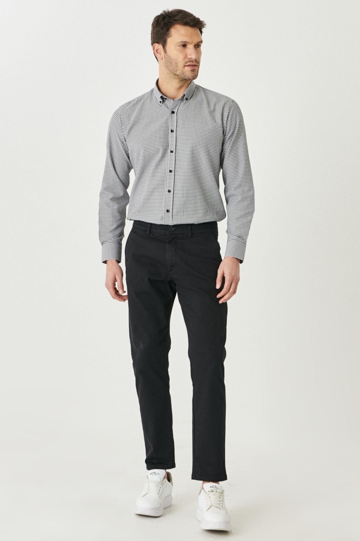 Men's Black Comfort Fit 360 Degree Side Pocket Pants