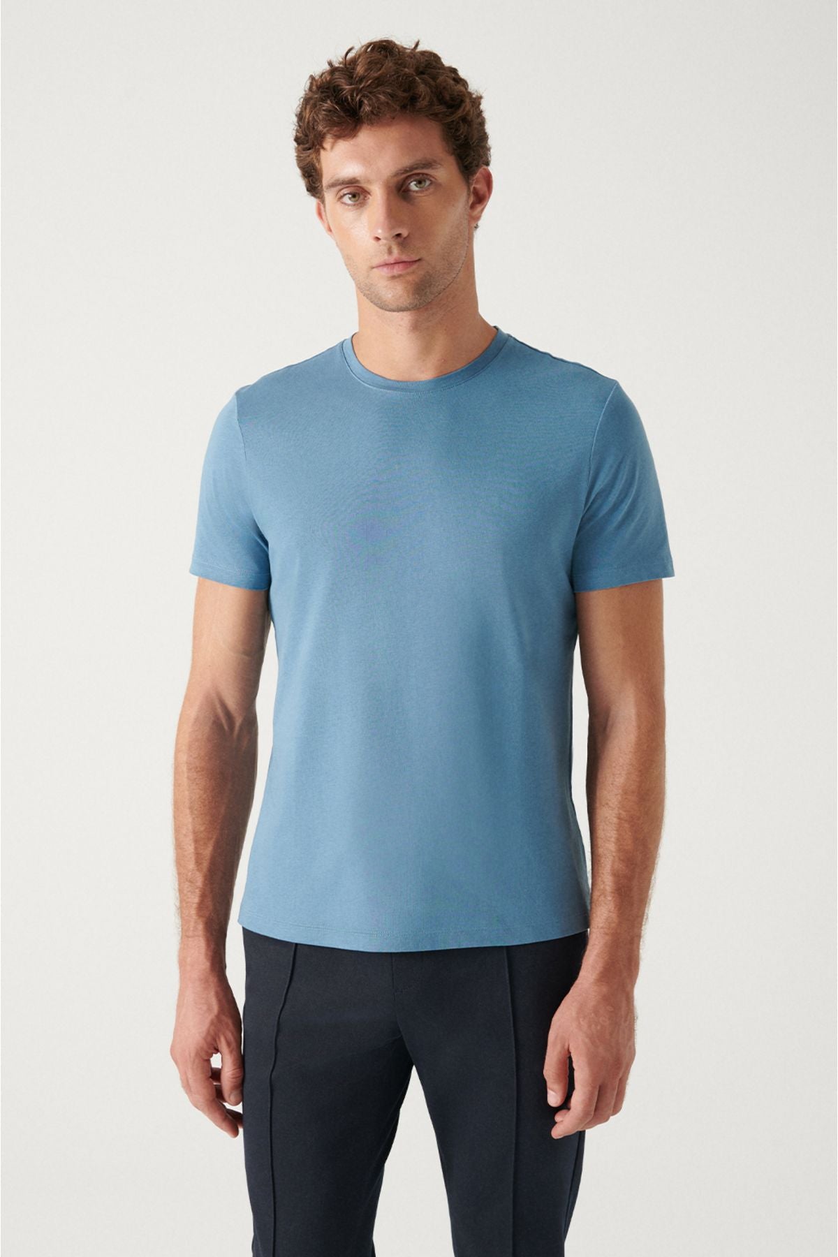 Men's Indigo 100 %Cotton Breathing Bicycle Bike T-Shirt E001000