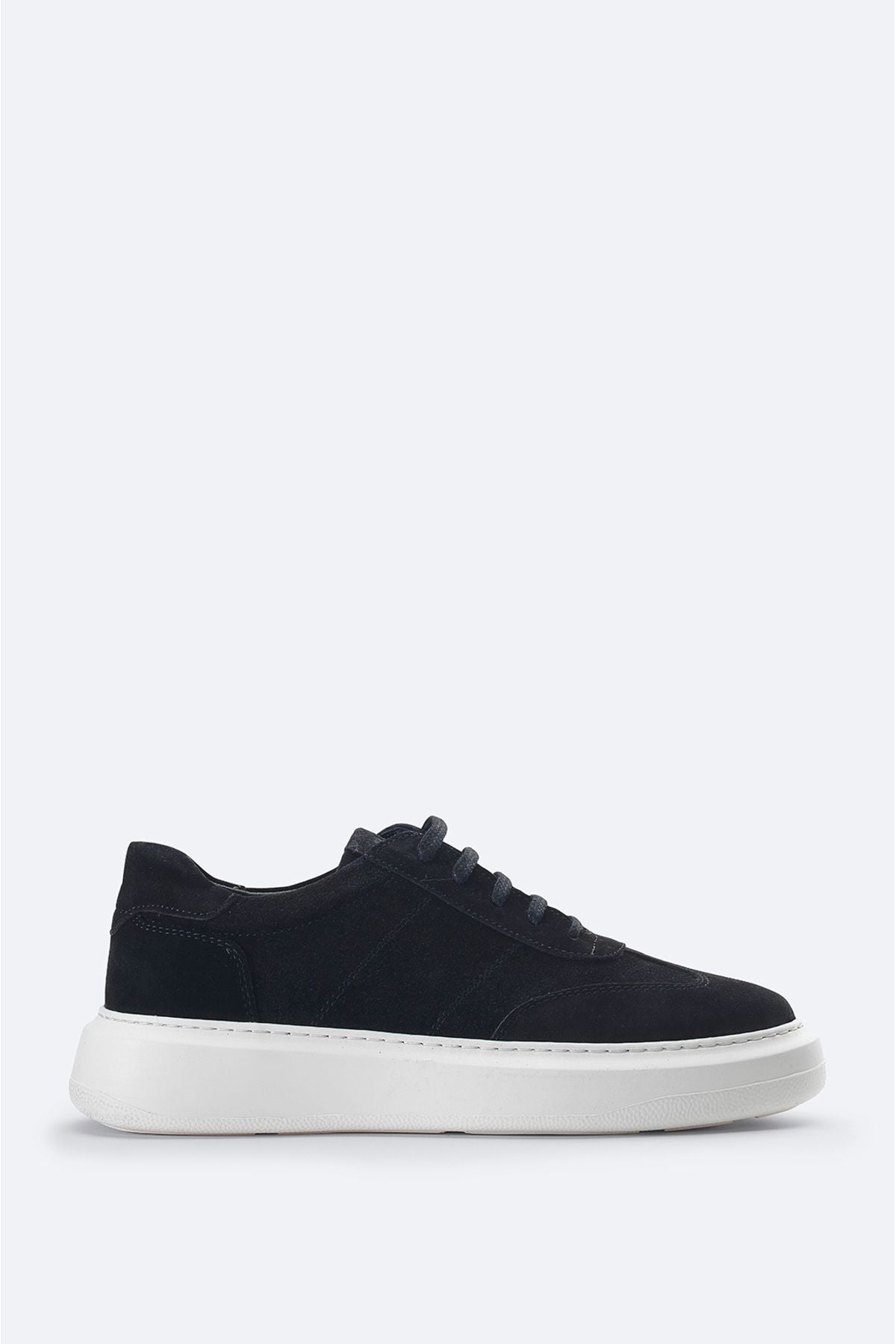 Men's black 100 %suede leather flexible floor casual shoes B008002
