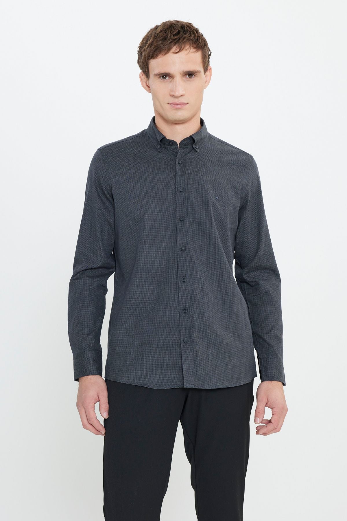 Slim Fit Narrow Cut Classic Neck Amelor Shirt