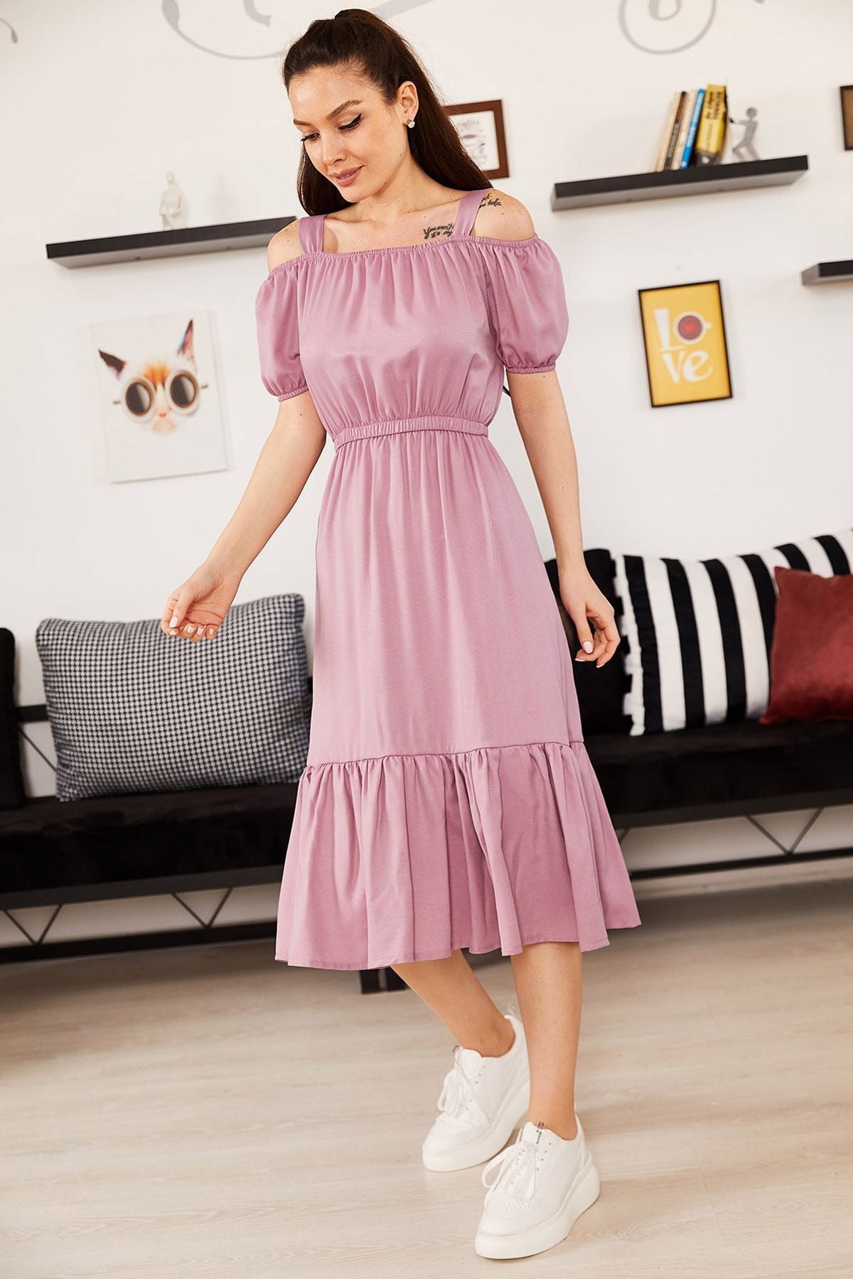 WOMEN'S ROSE DRIVER WALL WALL HANDLED DRESS ARM-21K001214