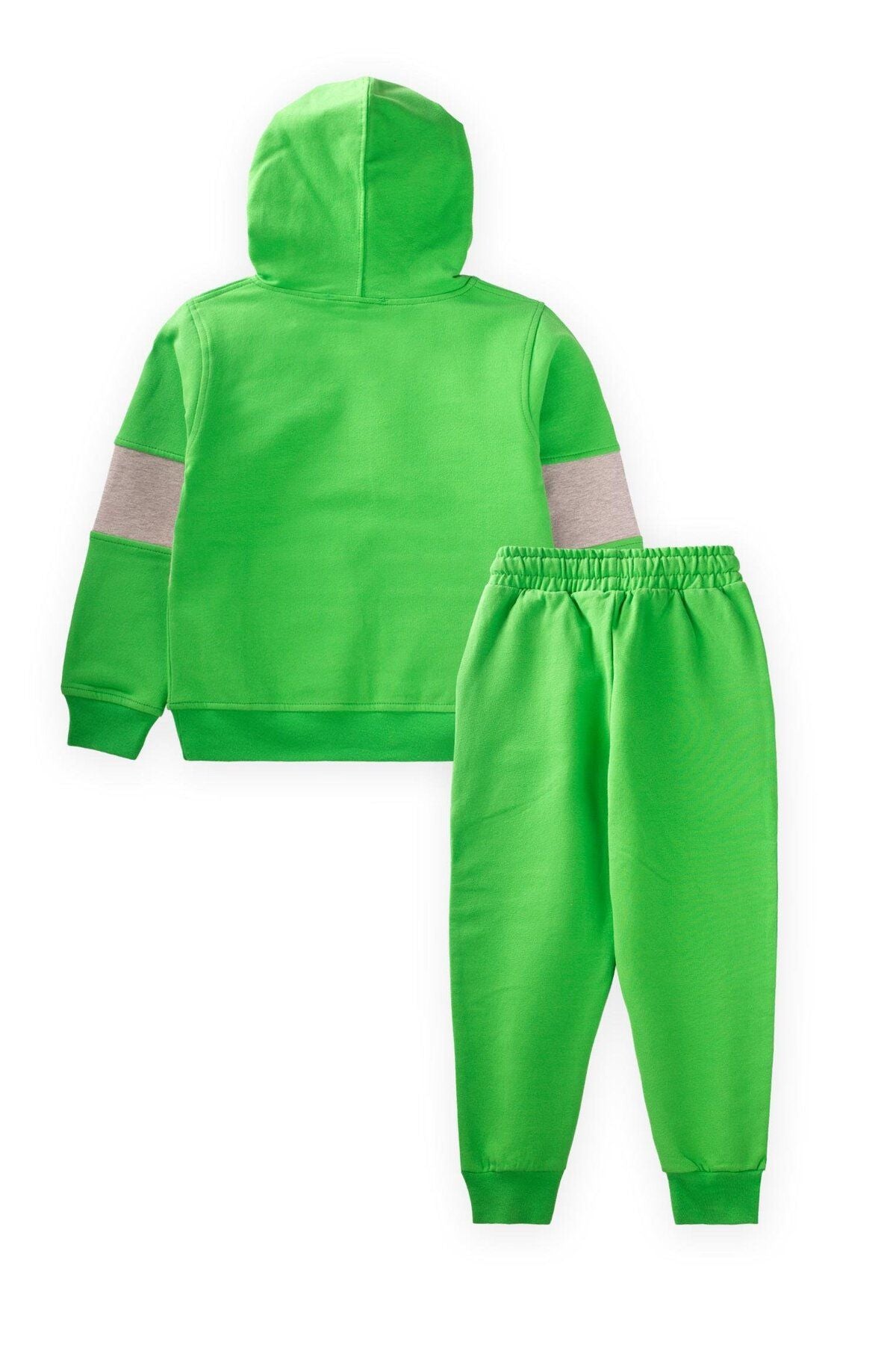 Sweatshirt team with garnish hoods 3-8 years old green