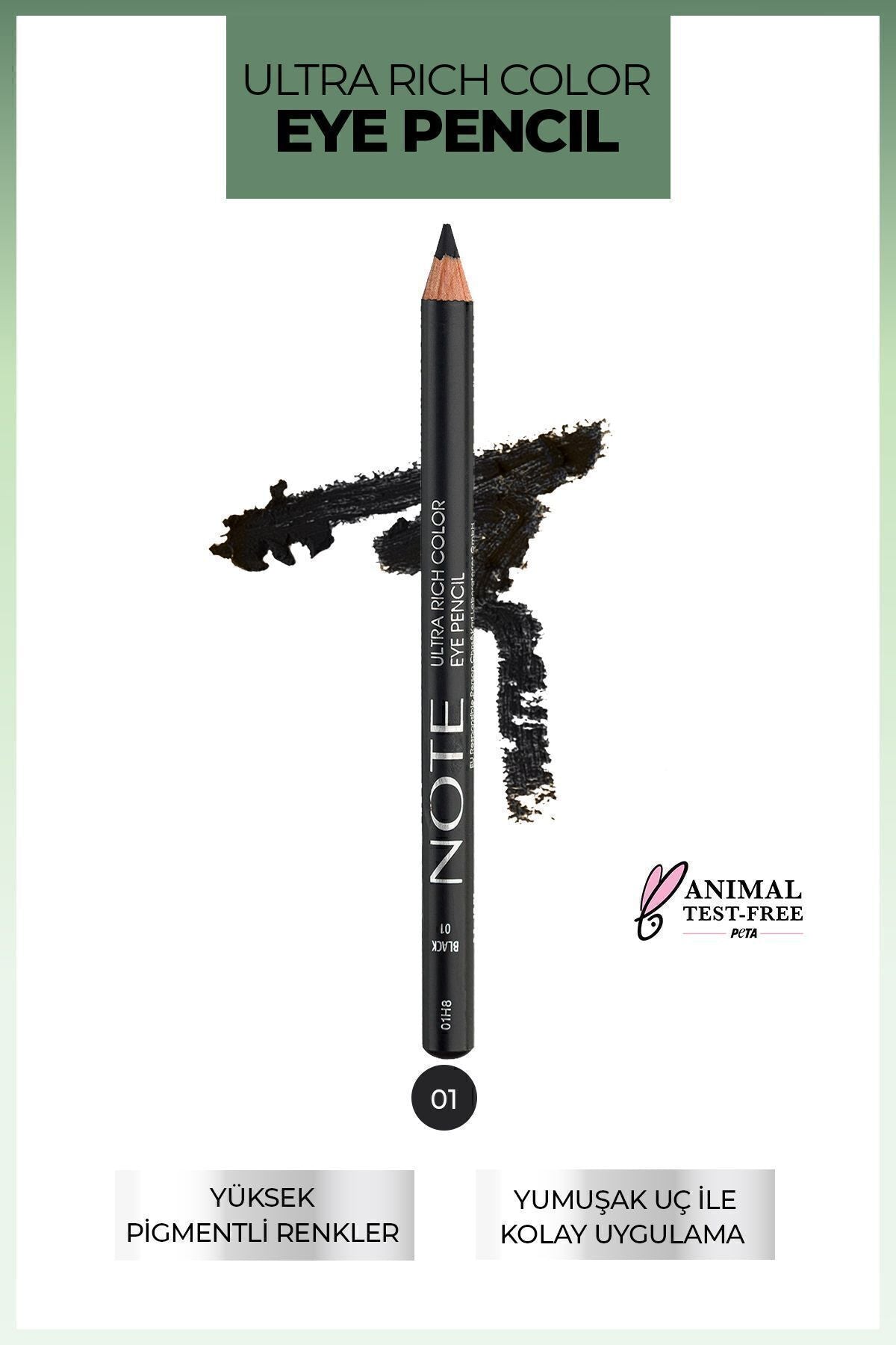 Ultra Rich Color Eye Pench 01 Black - Black