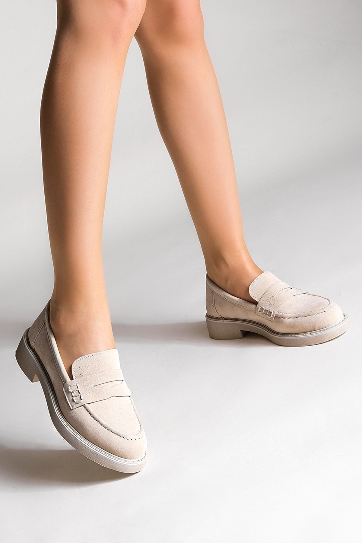 Woman Loafer Makosen Daily Shoes Andel Beige