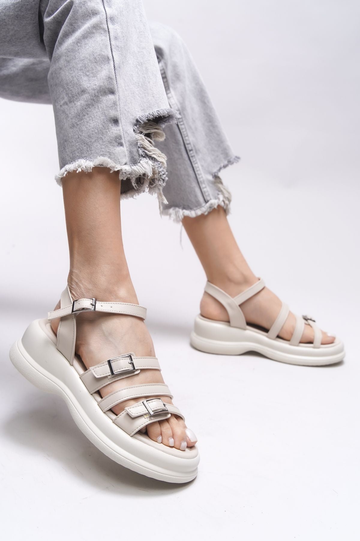 Oselnath woman sandals 00121025 beige