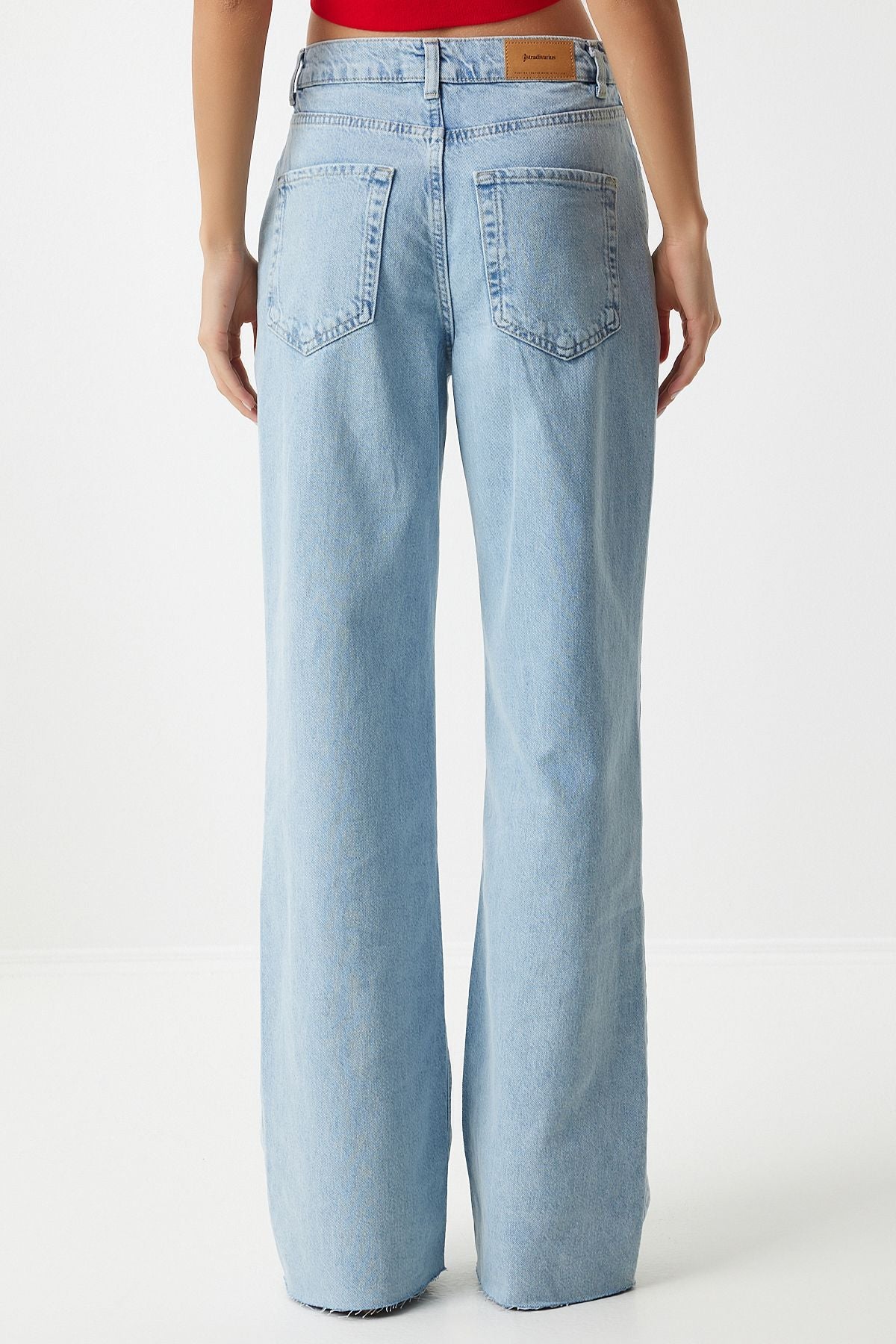 WOMEN LIGHT BLUE BOL POÇA JEANS UT00013