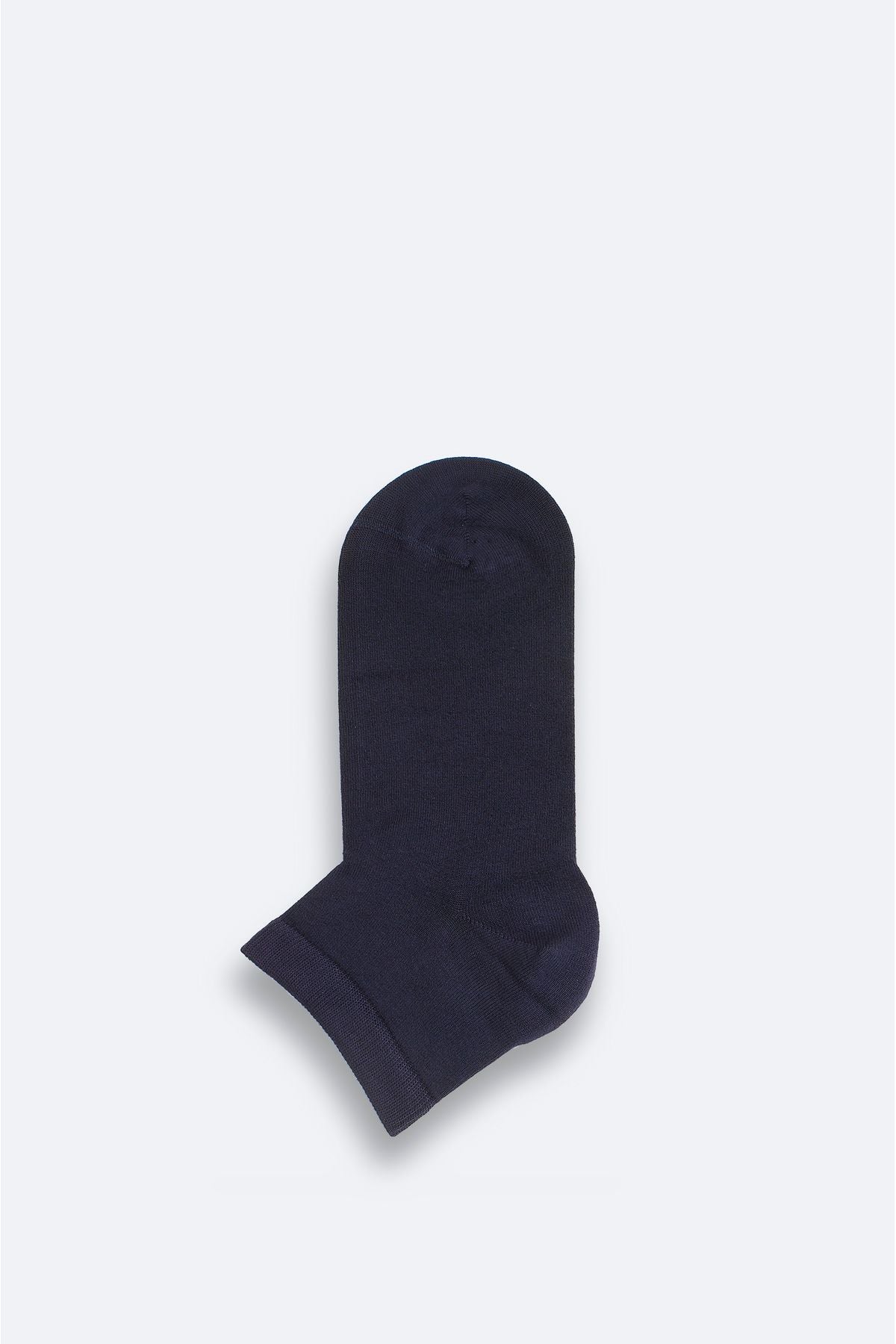 Men's navy blue cotton booty socks B008556