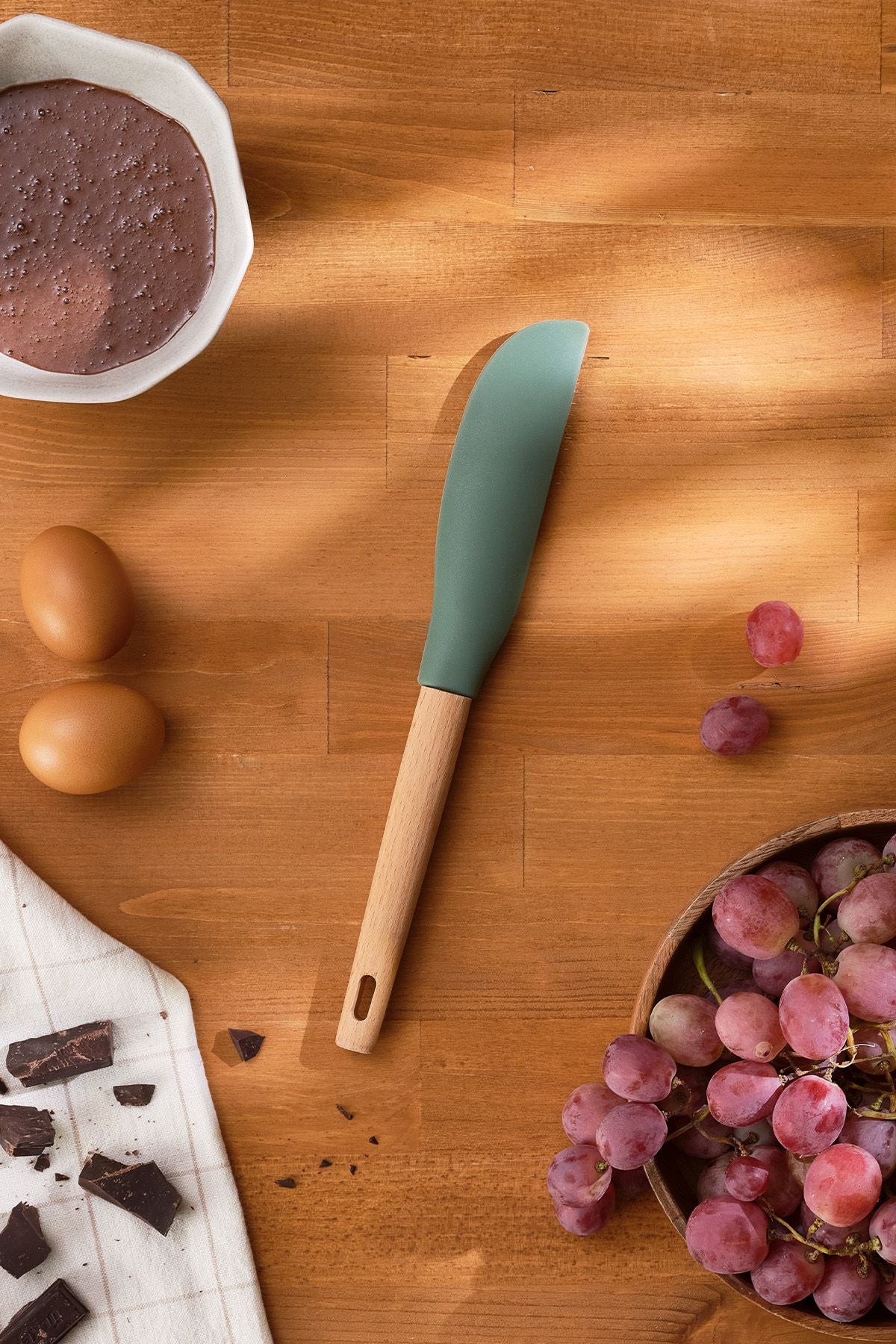 Naturel Spatula Long Green