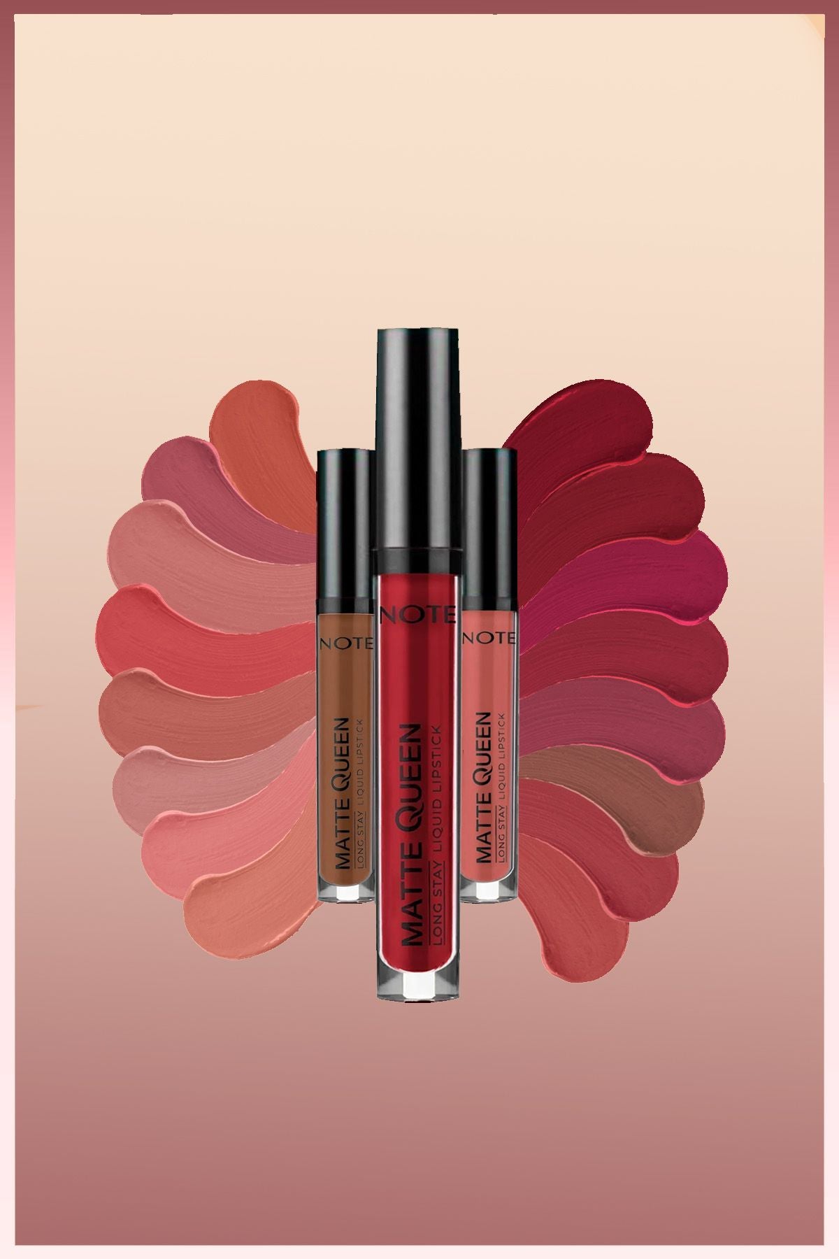 Matte Queen Lipstick Permanent Matt Liquid Lipstick - 01 Elegant Nude - Nude
