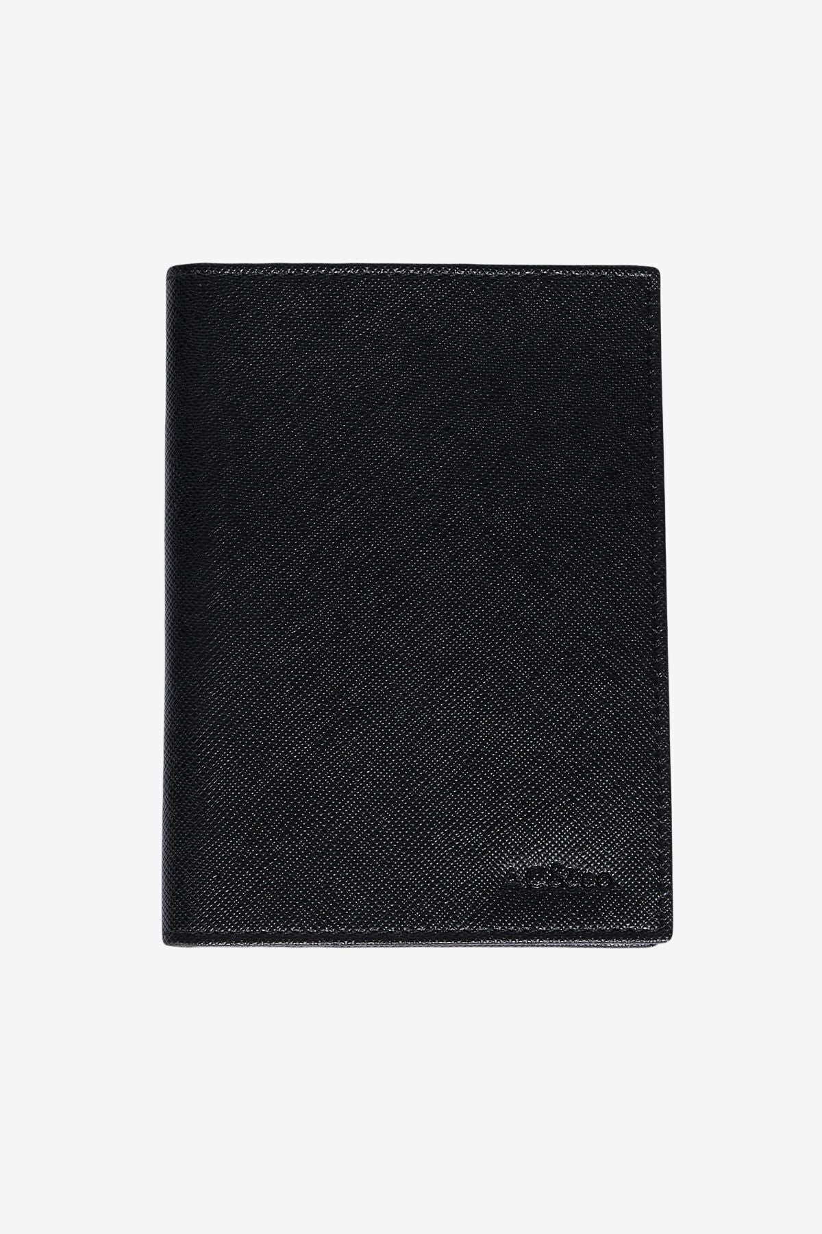 Men's Black Special Gift Boxed Artificial Leather Handmade Passport