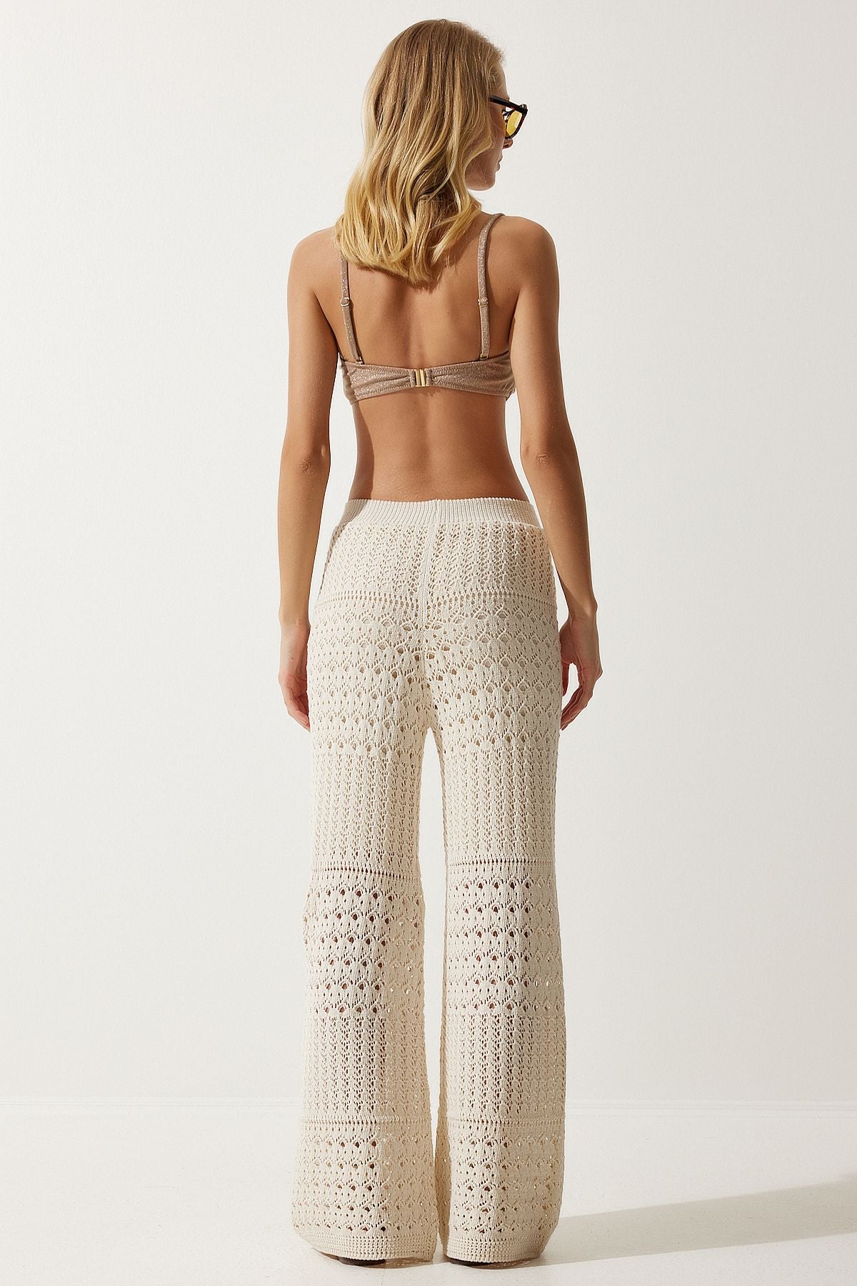 Women's Cream Offer Triko Pants YU00016