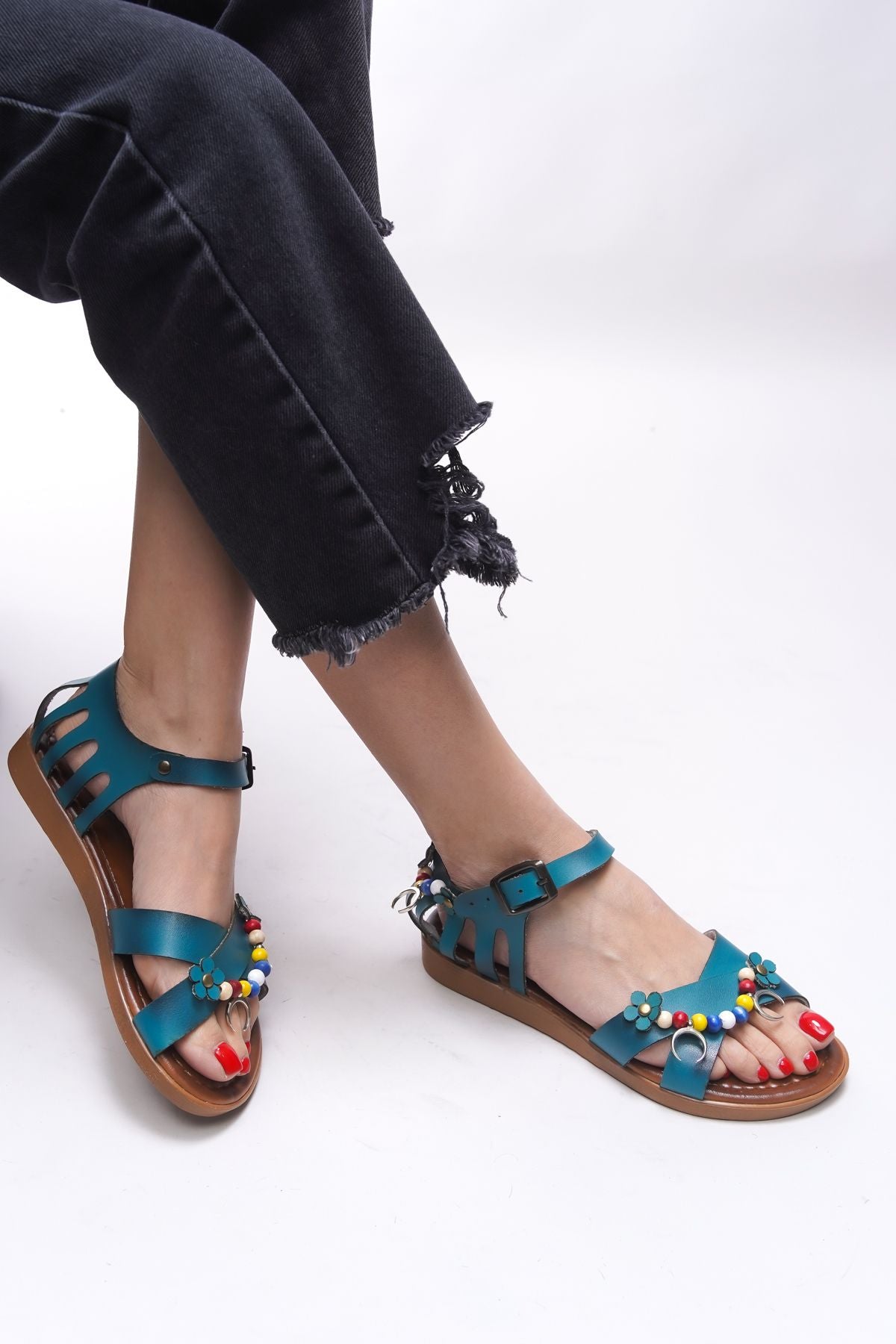 Sephlaurel Woman Sandals 0012195 Turquoise