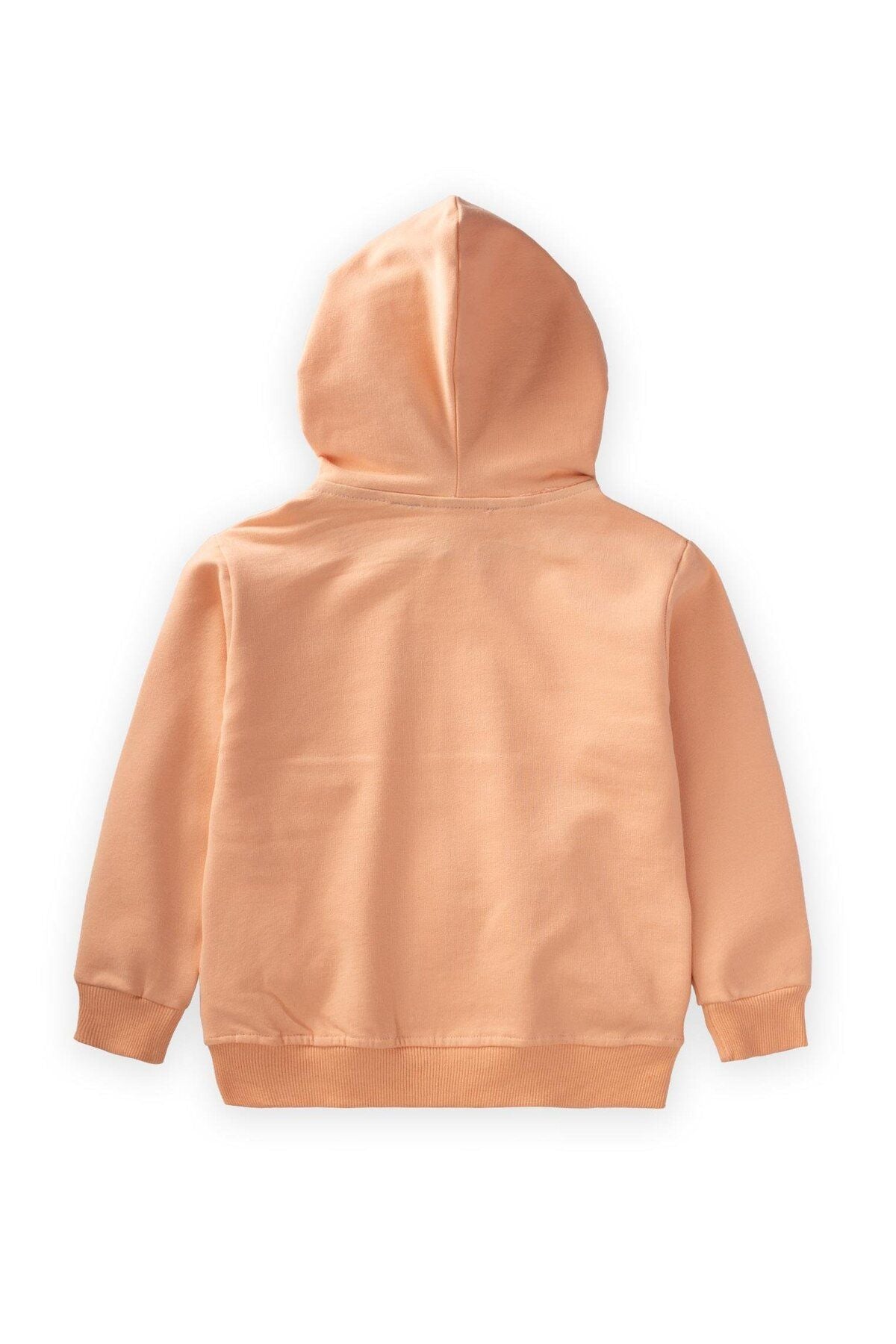 Seasonal Cardigan with Hooded Zipper 2-7 Age Peach