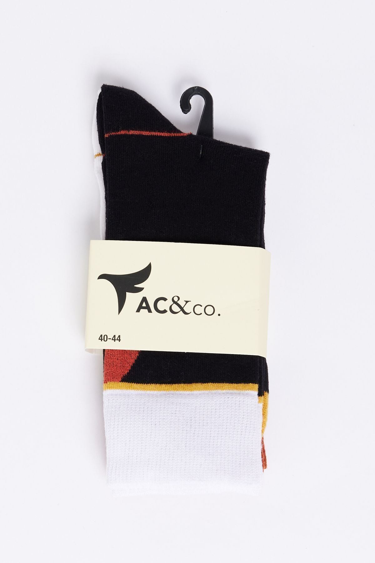 Men's black-and-white patterned 2 Piece Society Socks