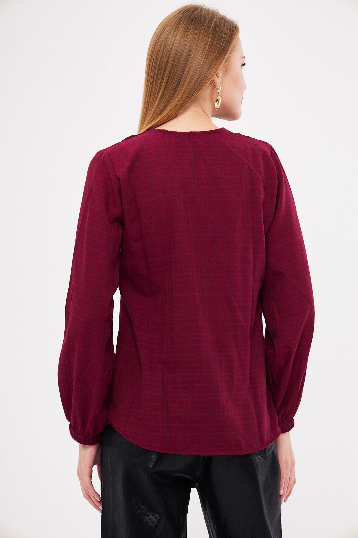 Female Bordeaux Band with rubber shirt ARM-24K001002