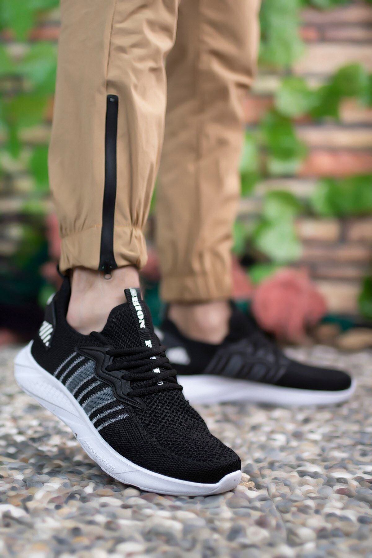 Unisex Siyah Beyaz Sneaker 0012375
