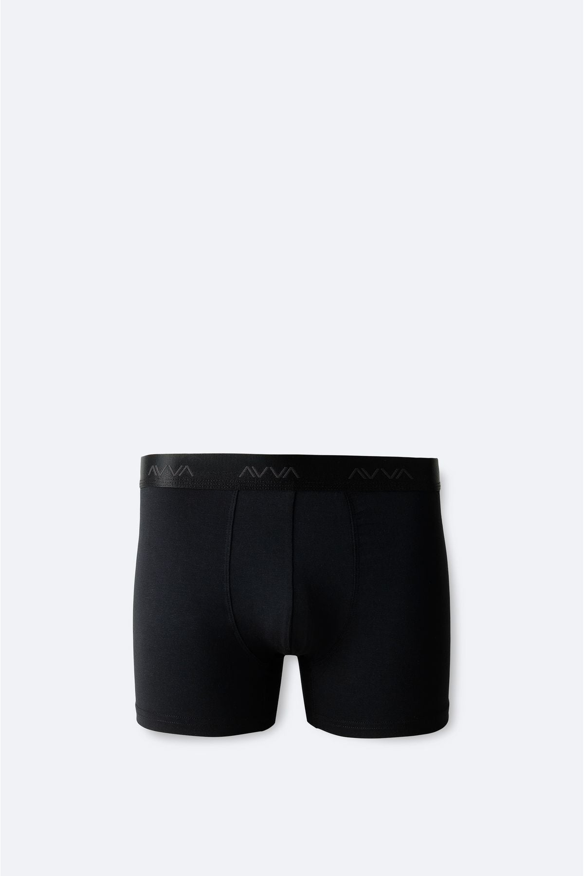 Men's Black Flat Basic Soft Touch Single Boxer A42y9537