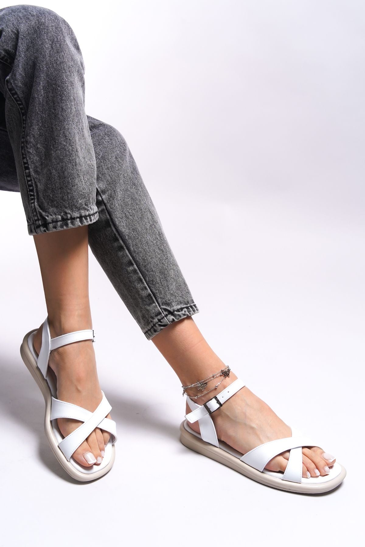 Purlogih Women's Sandals 0012103 White