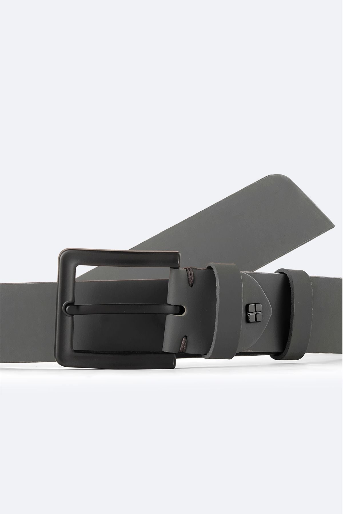Men's anthracite 100 %Leather Belt A42y9305