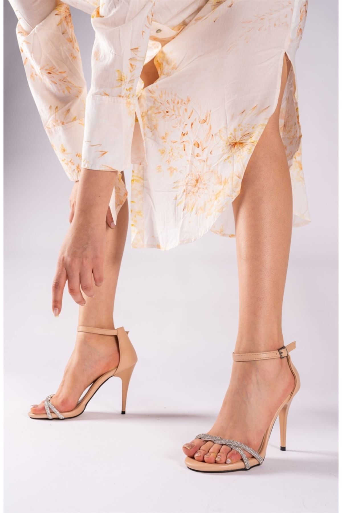 Nude Skin Women Heels Shoes 00121441