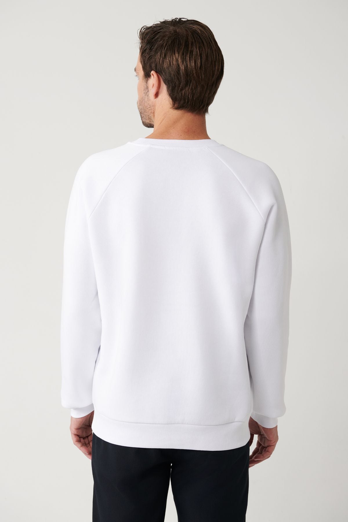 Men's White Bike Collar 3 -IP -Sweatshirt A32Y1293