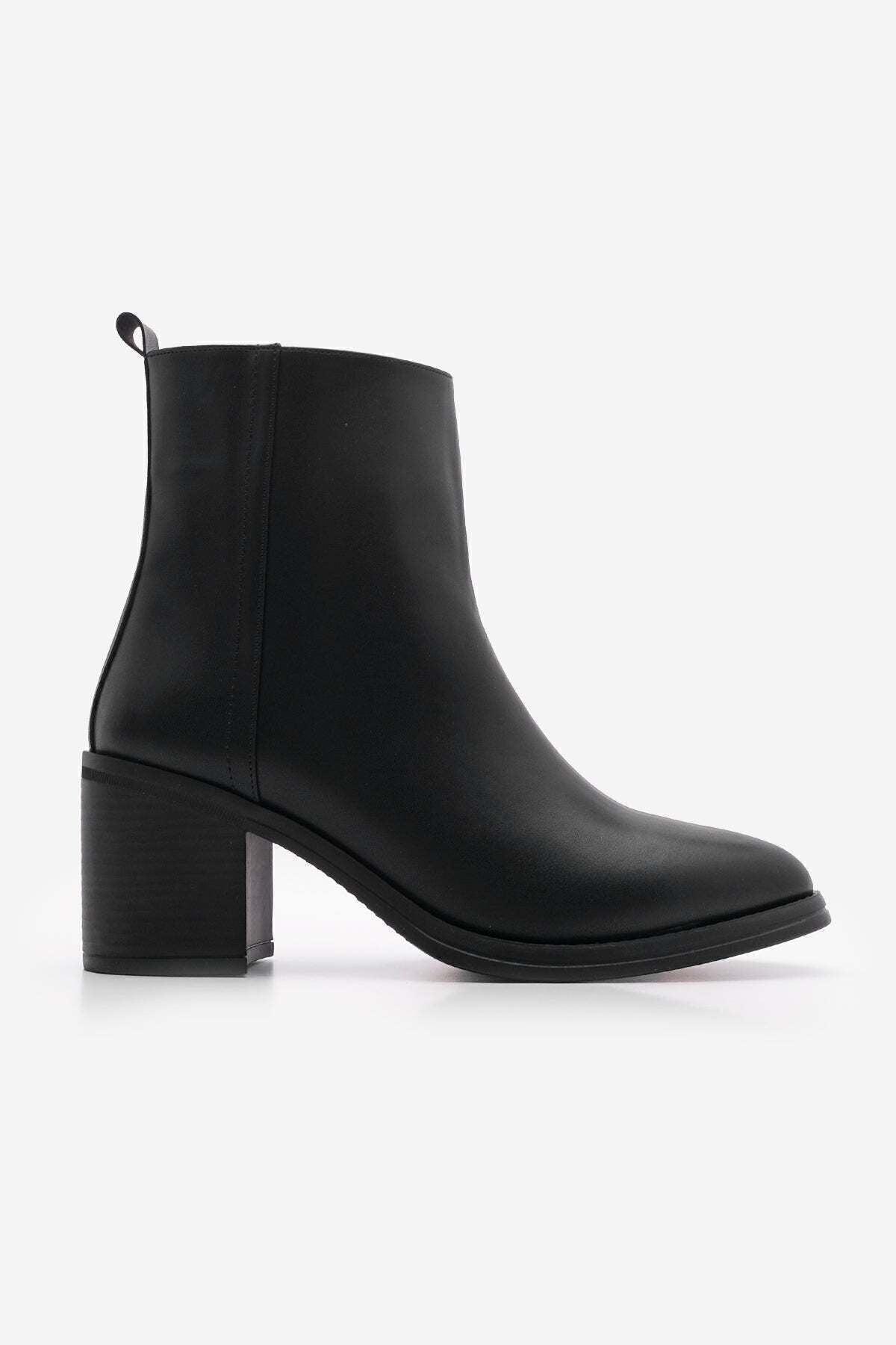 Woman heeled boots Son Nose Zipper Cerin Black