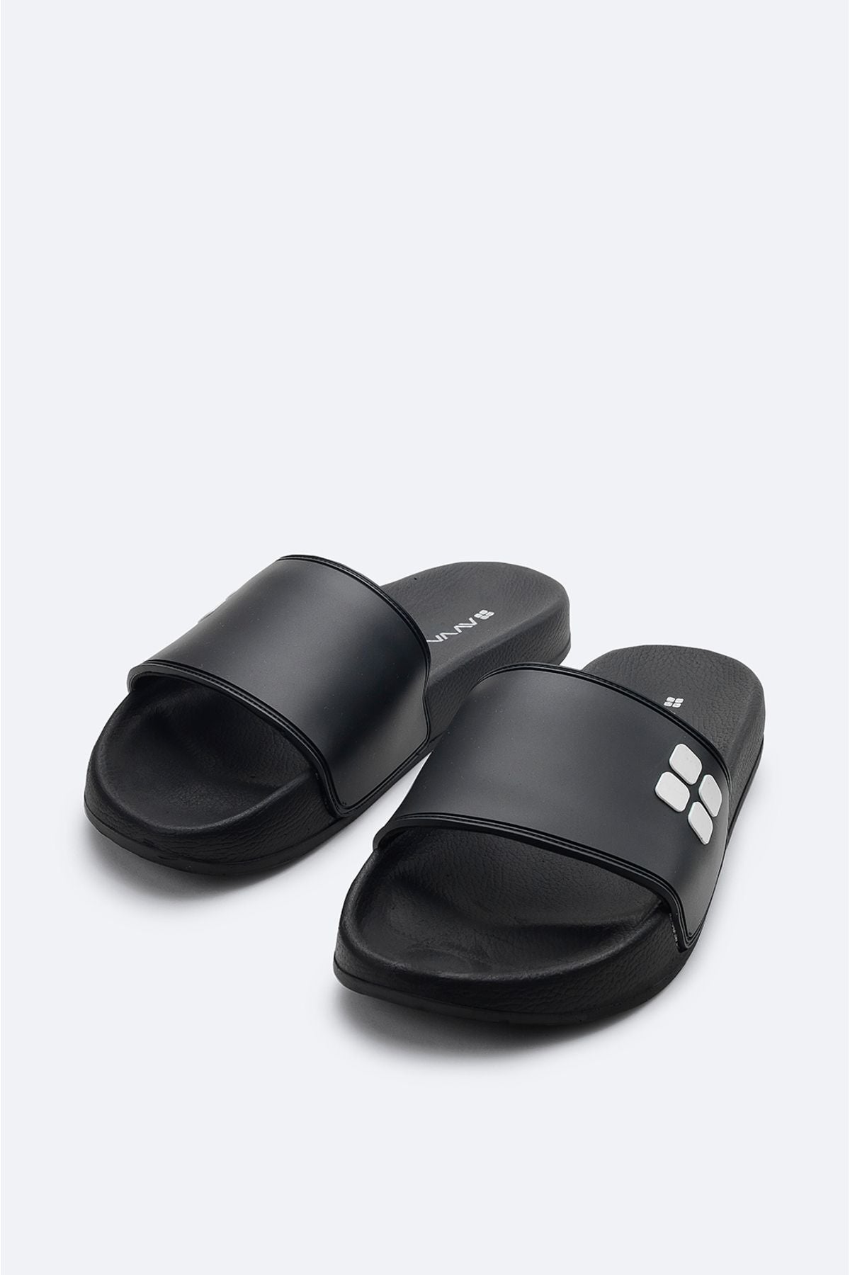 Men's black eva light flexible floor slippers B008300