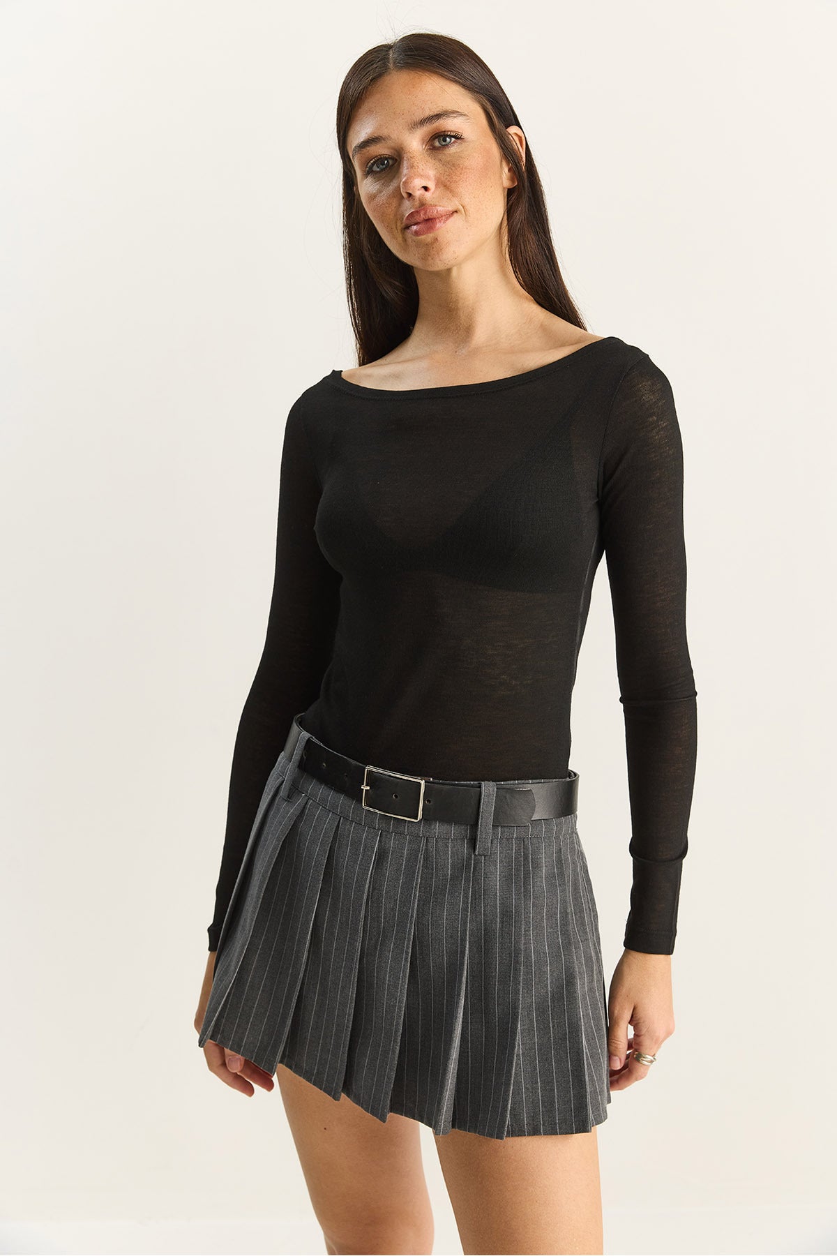 Women's Boat Neck Modal Ultra Light Blouse 1010 60283864