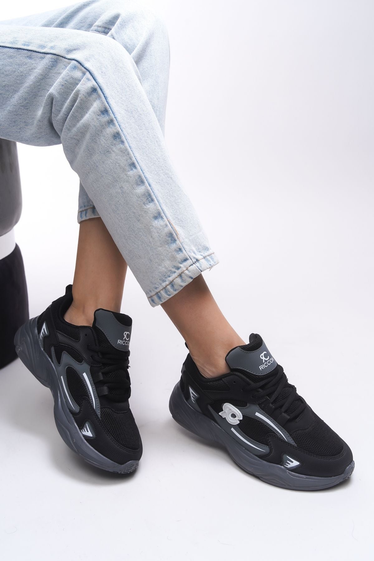 Niknaith Unisex Sneaker 0012725 Black Smoke