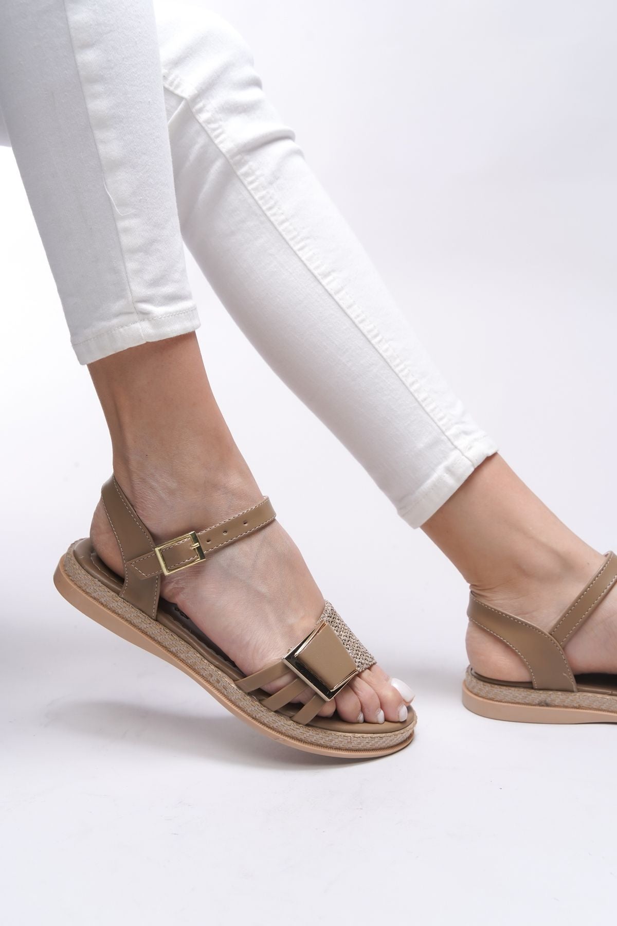 Tanaestra Woman Sandals 0012205 Vizon mat