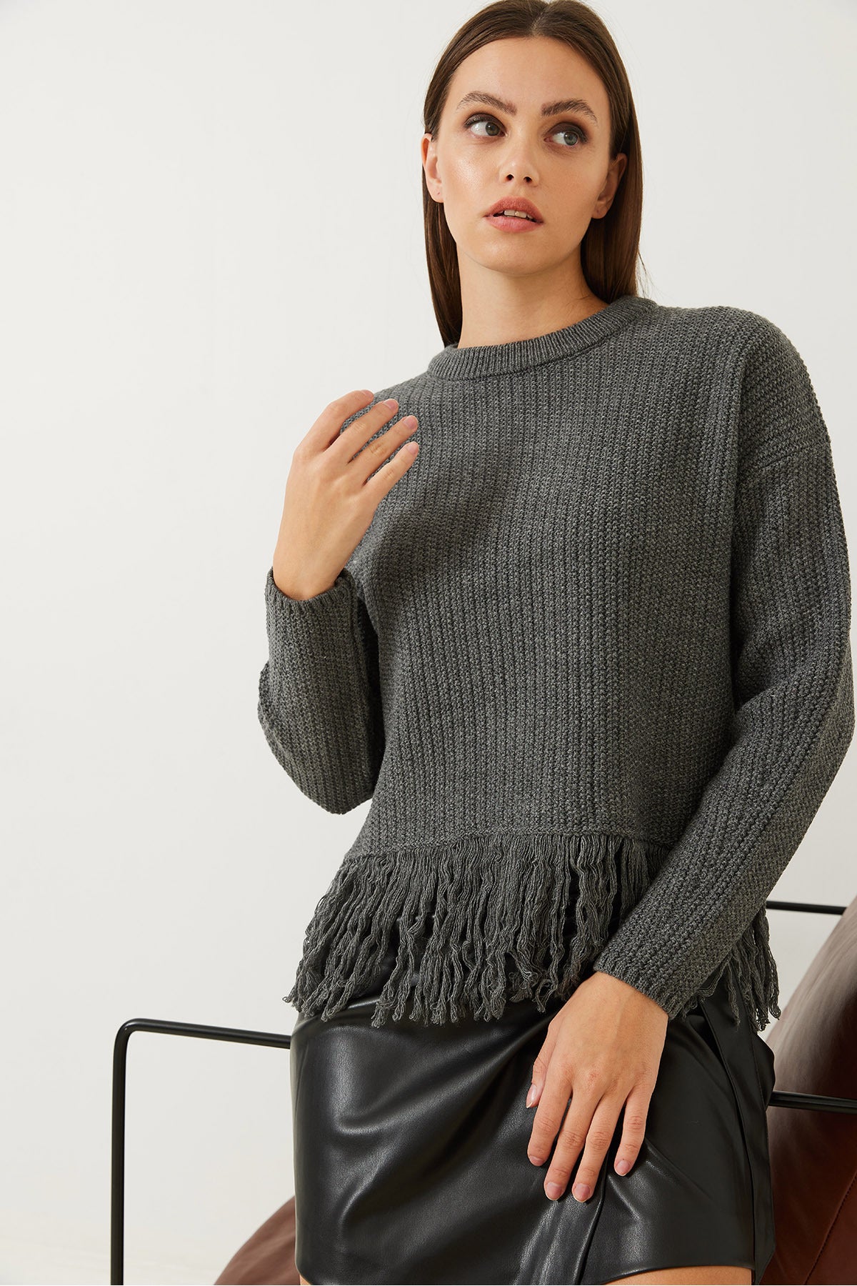 Women's Tasseled Knitwear Sweater 20234290